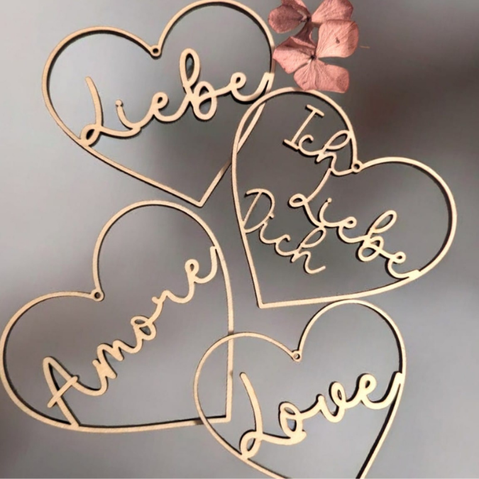 SVG Laserdatei 6 designs Herzkranz Herzkränze Liebe Geschenkidee Liebe Valentinstag Freundin SVG Datei romantisch Ehe Hochzeit Loop Wanddeko – Bild 7