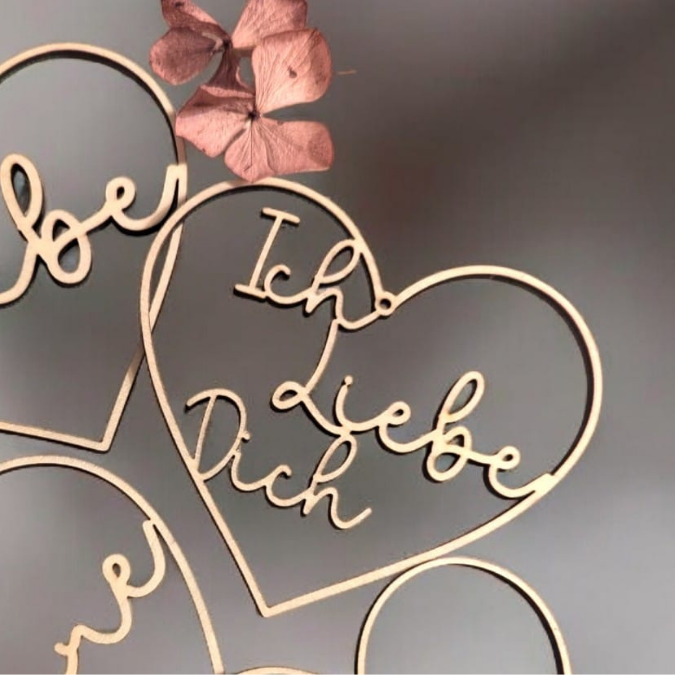 SVG Laserdatei 6 designs Herzkranz Herzkränze Liebe Geschenkidee Liebe Valentinstag Freundin SVG Datei romantisch Ehe Hochzeit Loop Wanddeko – Bild 9