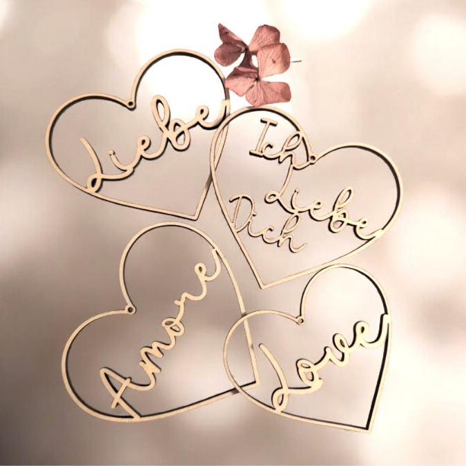 SVG Laserdatei 6 designs Herzkranz Herzkränze Liebe Geschenkidee Liebe Valentinstag Freundin SVG Datei romantisch Ehe Hochzeit Loop Wanddeko – Bild 10