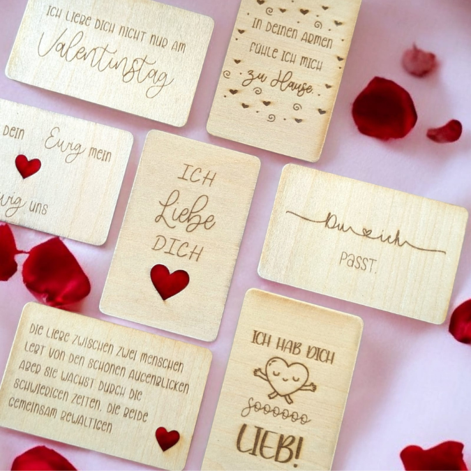 SVG Laserdatei Valentinstag 8 Designs Liebesbotschaften Karten für Portemonnaie Geldbeutel Visitenkarte Liebe Ti Amo Te Amo SVG Datei – Bild 33