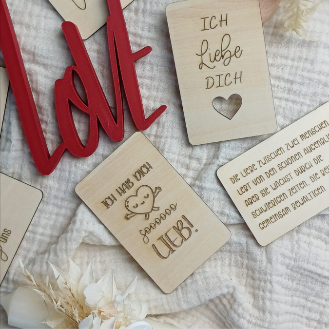 SVG Laserdatei Valentinstag 8 Designs Liebesbotschaften Karten für Portemonnaie Geldbeutel Visitenkarte Liebe Ti Amo Te Amo SVG Datei – Bild 26