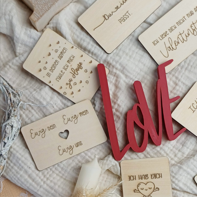 SVG Laserdatei Valentinstag 8 Designs Liebesbotschaften Karten für Portemonnaie Geldbeutel Visitenkarte Liebe Ti Amo Te Amo SVG Datei – Bild 27
