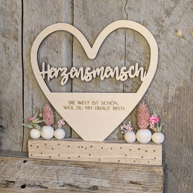 SVG Laserdatei Klötzchenschrift Herzensmensch Herz Aufsteller Liebe Valentinstag Freundin Mama Muttertag Klötzchendatei SVG Datei 3 Designs – Bild 22
