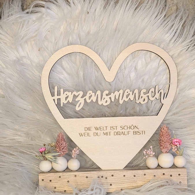 SVG Laserdatei Klötzchenschrift Herzensmensch Herz Aufsteller Liebe Valentinstag Freundin Mama Muttertag Klötzchendatei SVG Datei 3 Designs – Bild 23