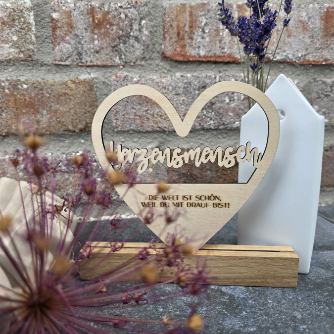 SVG Laserdatei Klötzchenschrift Herzensmensch Herz Aufsteller Liebe Valentinstag Freundin Mama Muttertag Klötzchendatei SVG Datei 3 Designs – Bild 6