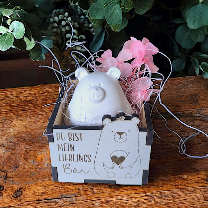 3mm und 4mm Bärenbox Geschenkbox für Kleinigkeiten Unentbärlich SVG Laser Datei Valentinstag Geschenkidee Zaubärhaft Freudschaft 2 Größen – Bild 4