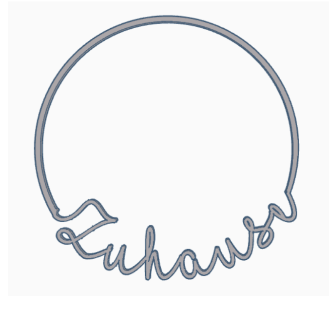 STL 3D Druck Datei Kranz Zuhause schlicht Geschenkanhänger Türdeko Hoop Loop Wanddeko 3D-Datei 3D-Druck Vorlage – Bild 2