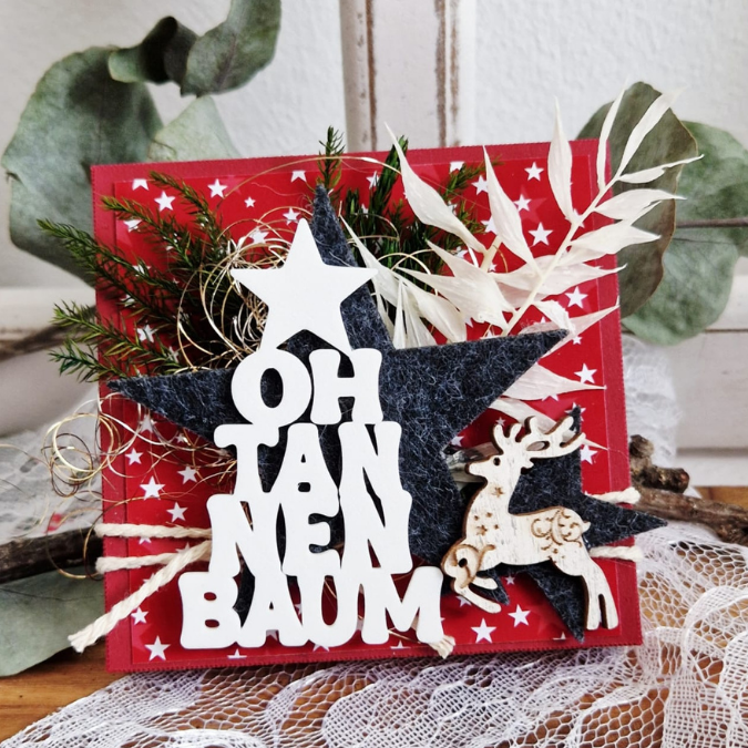 STL 3D Druck Datei 5er Mini Schriftzüge Weihnachten Advent für Postkarten und Geschenke 3D-Datei 3D-Druck Vorlage Deko Geschenkidee – Bild 4