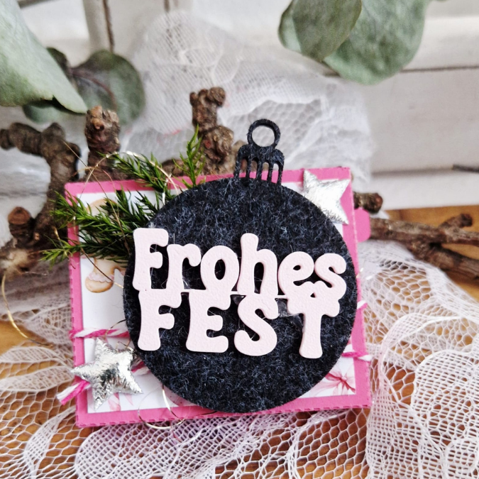 STL 3D Druck Datei 5er Mini Schriftzüge Weihnachten Advent für Postkarten und Geschenke 3D-Datei 3D-Druck Vorlage Deko Geschenkidee – Bild 5