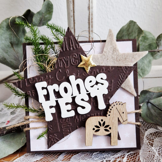 STL 3D Druck Datei 5er Mini Schriftzüge Weihnachten Advent für Postkarten und Geschenke 3D-Datei 3D-Druck Vorlage Deko Geschenkidee – Bild 7