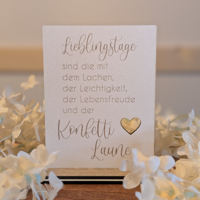 SVG Laserdatei 3er Aufsteller mit Botschaft Sonnenfänger 3mm 4mm Das Leben ist schön positiv Good vibes SVG-Datei Geschenkidee Affirmation – Bild 3