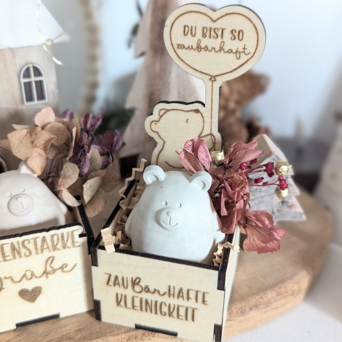 3mm und 4mm Bärenbox Geschenkbox für Kleinigkeiten Unentbärlich SVG Laser Datei Valentinstag Geschenkidee Zaubärhaft Freudschaft 2 Größen – Bild 29