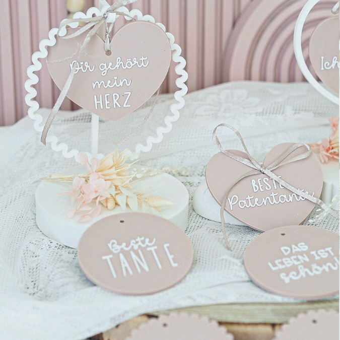 STL 3D Druck Datei Aufhänger 9er Set HERZENSMENSCHEN Dekoscheiben Geschenkanhänger passend zum Ständer im Shop 3D-Druck Datei Mama Freundin – Bild 13