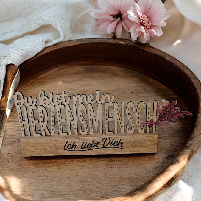 SVG Laserdatei Klötzchenschrift Herzensmensch Herz Aufsteller Liebe Valentinstag Freundin Mama Muttertag Klötzchendatei SVG Datei 3 Designs – Bild 16