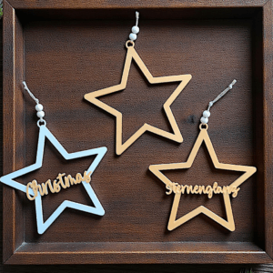 STL 3D Druck Datei 3 Designs Kranz Sternenkranz Sterne Weihnachtsdeko Weihnachtskranz Wanddeko Homedecor Deko 3D-Datei 3D-Druck