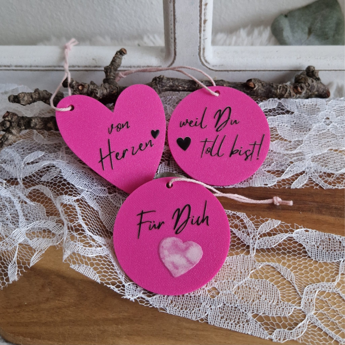 STL 3D Druck Datei BLANKO Schlüsselanhänger in 7 Designs zum personalisieren Namen Freundschaft 3D-Druck Datei Herz Oval Stern – Bild 6