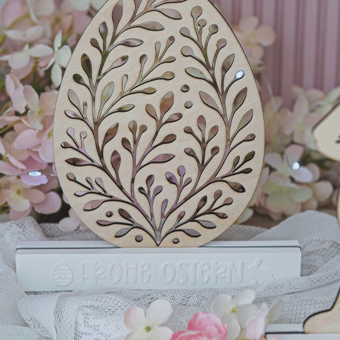 SVG Laserdatei Verschiedene Designs Osterklötzchenset Klötzchen Ei Hase Huhn Osterdeko für easy sticks Ostern SVG Datei Osterschriftzug – Bild 17