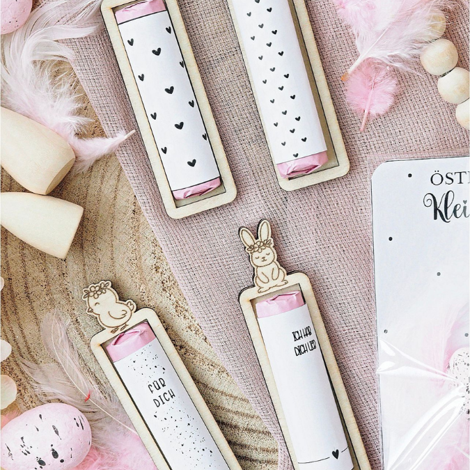 SVG Laserdatei 6 Designs Ostern Halter für Schokoriegel Merci Kinderriegel Yogurette als kleines Mitbringsel SVG Datei Osterschokolade – Bild 16