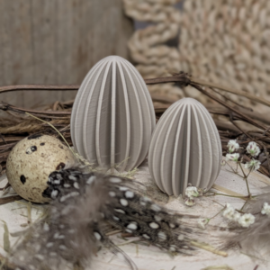 STL 3D Druck Datei Eier Ostern Rillen skalierbar 3D-Druck Datei Ostern schlichte Osterdeko