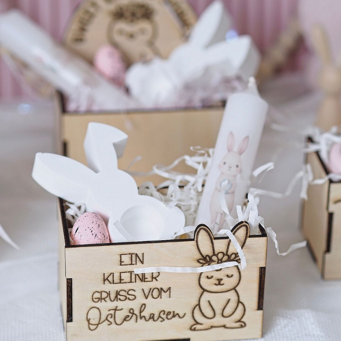 SVG Laserdatei Ostern Osterbox Geschenkbox 3mm 4mm Oster Verpackung für Kleinigkeiten SVG-Datei Osterhase Geldverpackung Küken Ostergeschenk – Bild 7