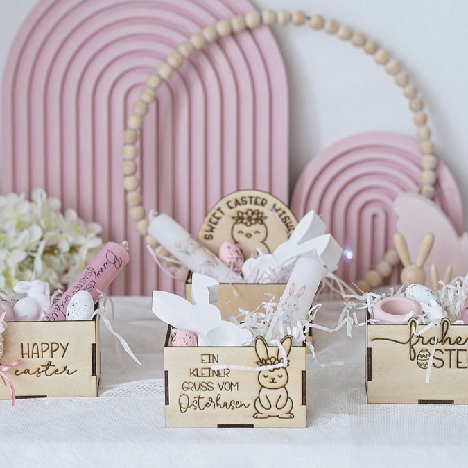 SVG Laserdatei Ostern Osterbox Geschenkbox 3mm 4mm Oster Verpackung für Kleinigkeiten SVG-Datei Osterhase Geldverpackung Küken Ostergeschenk – Bild 9