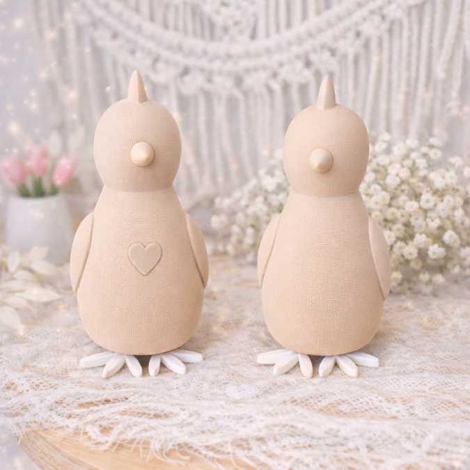 STL 3D Druck Datei 4er Set Hühner Hahn Huhn mit Beinen zum Stecken 3D-Druck Datei Ostern Skandi schlichte Osterdeko – Bild 8