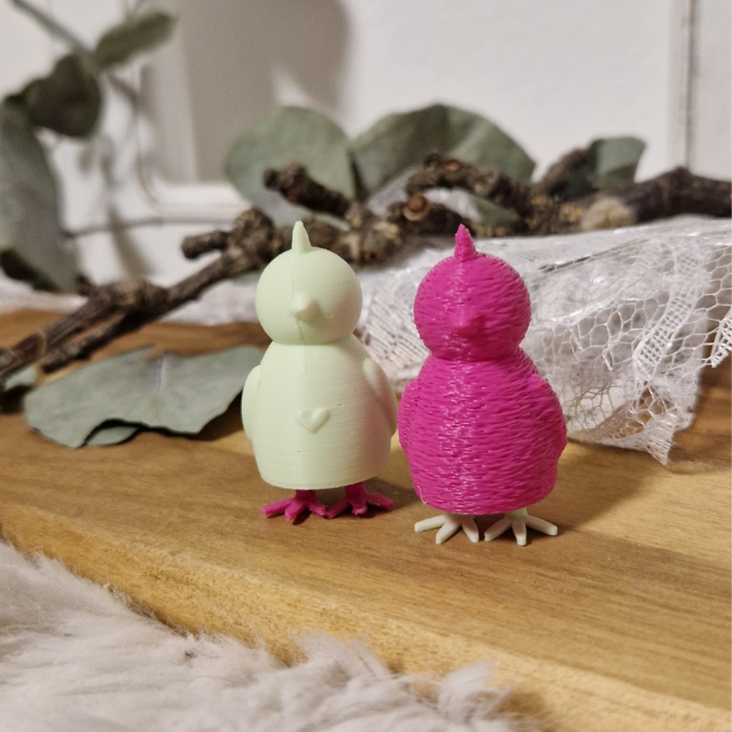 STL 3D Druck Datei 4er Set Hühner Hahn Huhn mit Beinen zum Stecken 3D-Druck Datei Ostern Skandi schlichte Osterdeko – Bild 12