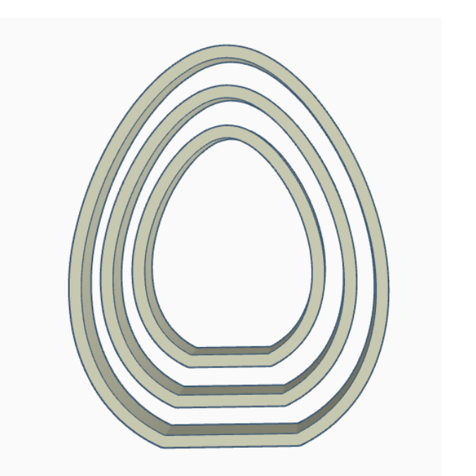 STL 3D Druck Datei 3er Set Eier zum stellen skalierbar Ostern 3D-Datei 3D-Druck Vorlage Ostermitbringsel Osterdeko schlicht minimalistisch – Bild 2