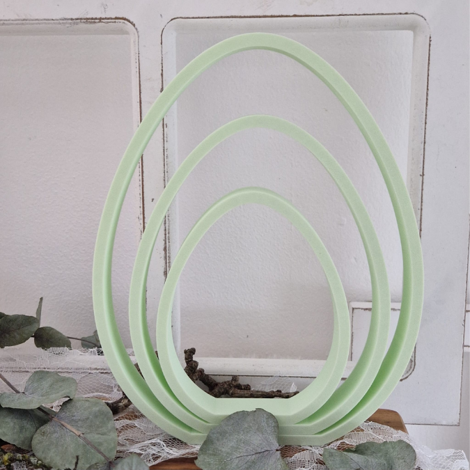 STL 3D Druck Datei 3er Set Eier zum stellen skalierbar Ostern 3D-Datei 3D-Druck Vorlage Ostermitbringsel Osterdeko schlicht minimalistisch – Bild 5