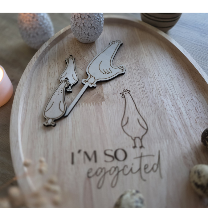 SVG Laserdatei Stecker, Anhänger und Bundle Eggcelent Hühner Huhn Frühling Ostern Caketopper Pflanzenstecker Frühlingsdatei Laser SVG Datei – Bild 8