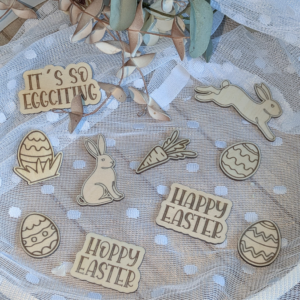 SVG Laserdatei Streudeko Tischdeko Ostern to go 12 Designs Ei Hase Osterdeko SVG Datei
