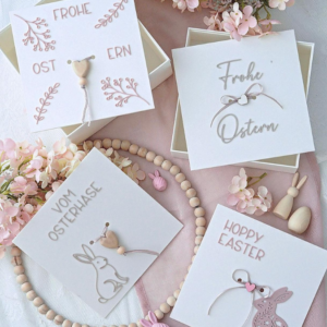 STL 3D Druck Datei Geschenkboxen Ostern mit 4 verschiednen Deckeln in 2 Höhen Ostergeschenk Verpackung 3D-Druck Datei