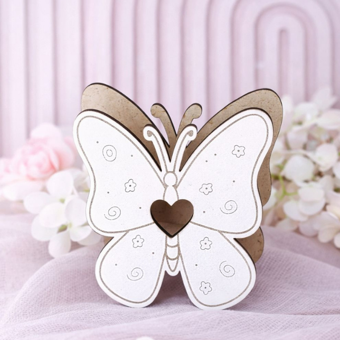 SVG Laserdatei 4 Designs Mini Schmetterlinge zum füllen mit Blumen, Geld oder Ballonlicht Frühling Sommer Lichtdatei Leuchtdeko SVG-Datei – Bild 10