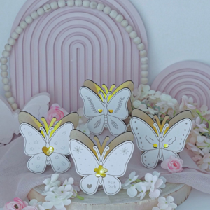 SVG Laserdatei 4 Designs Mini Schmetterlinge zum füllen mit Blumen, Geld oder Ballonlicht Frühling Sommer Lichtdatei Leuchtdeko SVG-Datei