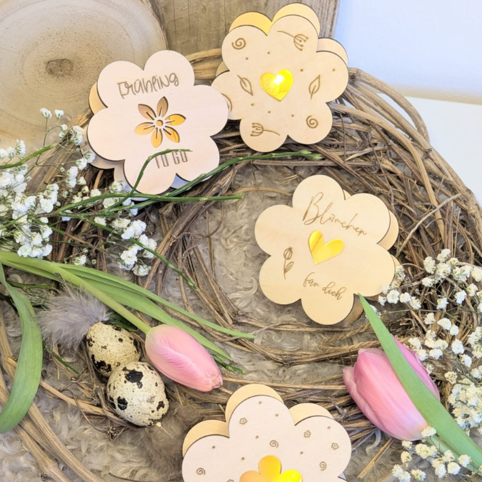 SVG Laserdatei 4 Designs Mini Blumen zum füllen mit Blumen, Geld oder Ballonlicht Frühling Blumenliebe Lichtdatei Leuchtdeko SVG-Datei – Bild 14