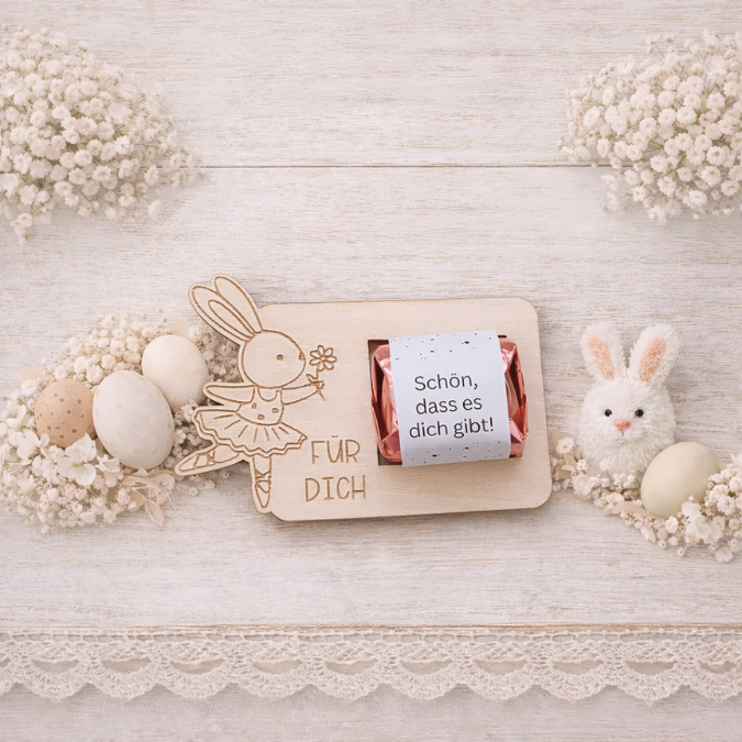 12 Designs SVG Laserdatei Ostern Halter für Küsschen Verpackung SVG-Datei Osterhase Laser Hase Osterküsschen mit aussparung für Schokolade – Bild 17