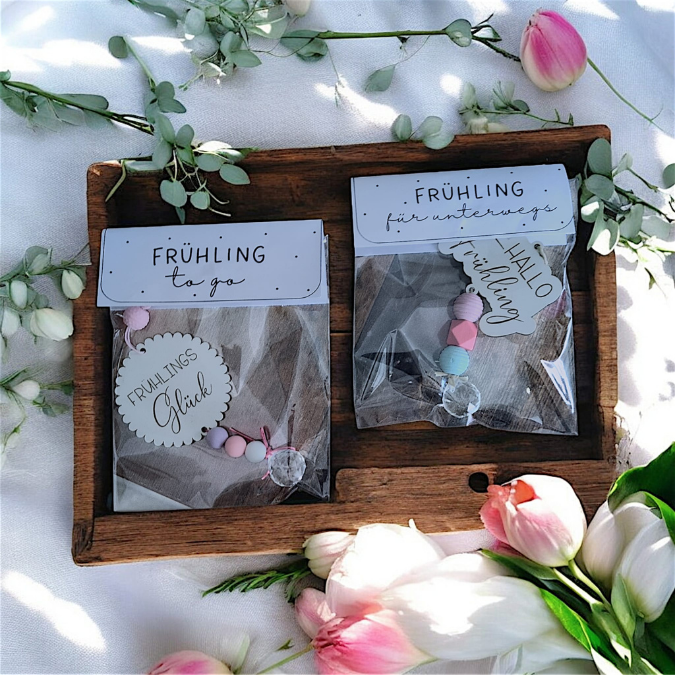Tütenklappe Verschluss PRINT Druckvorlage PDF Verpackung für Kleinigkeiten - Frühling to go - Printable PDF Datei zum selber drucken – Bild 7