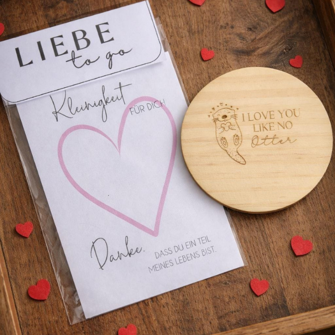 Print DRUCKVORLAGE PDF Verpackung Kleinigkeiten Geschenkkarte Rosa Design Kleinigkeit danke Printable ausdrucken – Bild 2