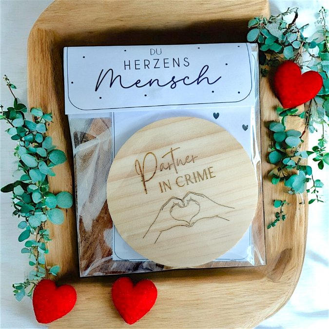 Tütenklappe Verschluss PRINT Druckvorlage PDF Verpackung für Kleinigkeiten - Herzensmensch - Printable PDF Datei zum selber drucken – Bild 2