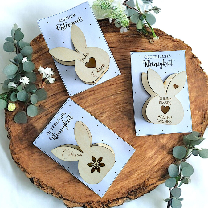 PRINT DRUCKVORLAGE PDF Verpackung Kleinigkeiten Geschenkkarte 2 Designs Kleiner Ostergruß Printable zum ausdrucken blumen Frühling to go – Bild 7
