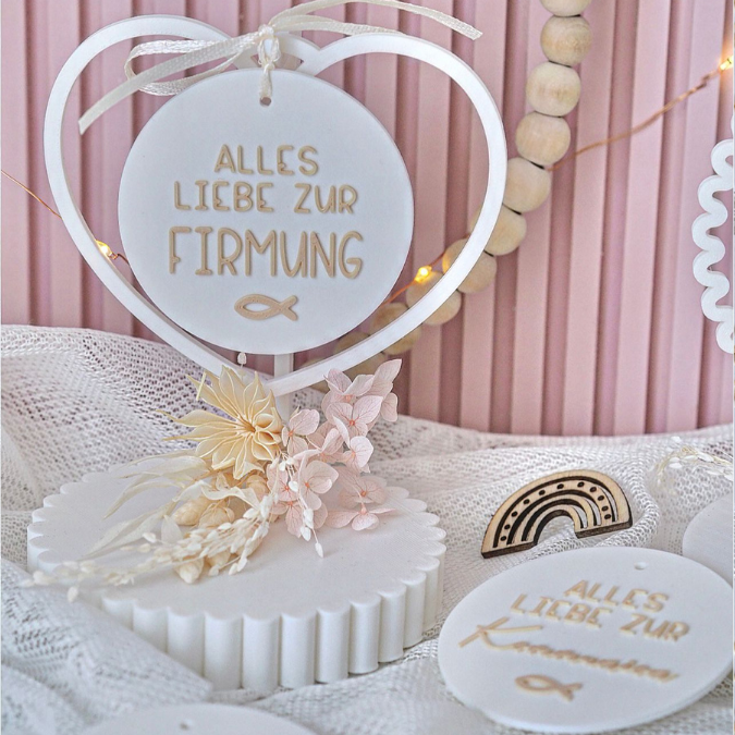 STL 3D Druck Datei Aufhänger 9er Set Kirche Konfirmation Kommunion Dekoscheiben passend zum Ständer im Shop Designscheiben Taufe Hochzeit – Bild 7