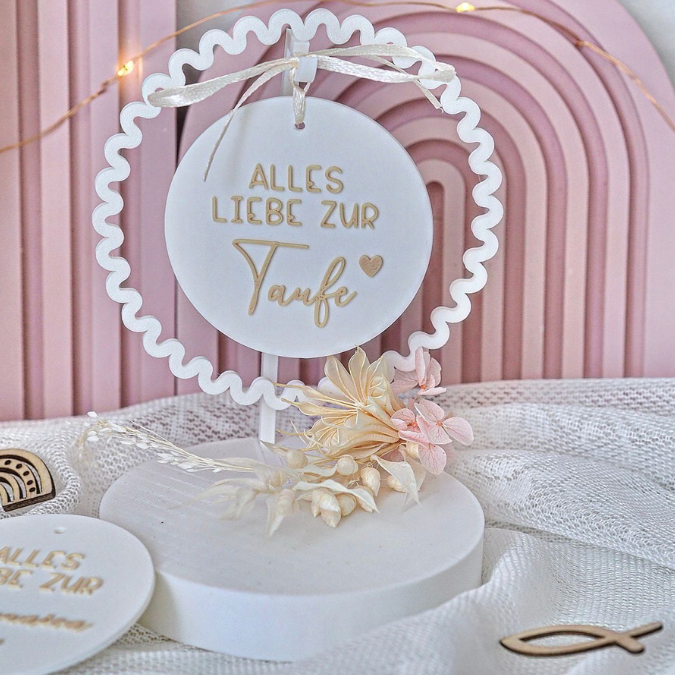 STL 3D Druck Datei Aufhänger 9er Set Kirche Konfirmation Kommunion Dekoscheiben passend zum Ständer im Shop Designscheiben Taufe Hochzeit – Bild 8