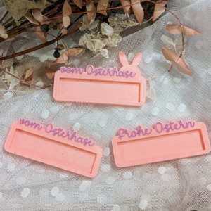 STL 3D Druck Datei Halter für Schokoriegel 9er Set Hasen Hasenohren Frohe Ostern 3D-Datei 3D-Druck Vorlage Ostermitbringsel 3d