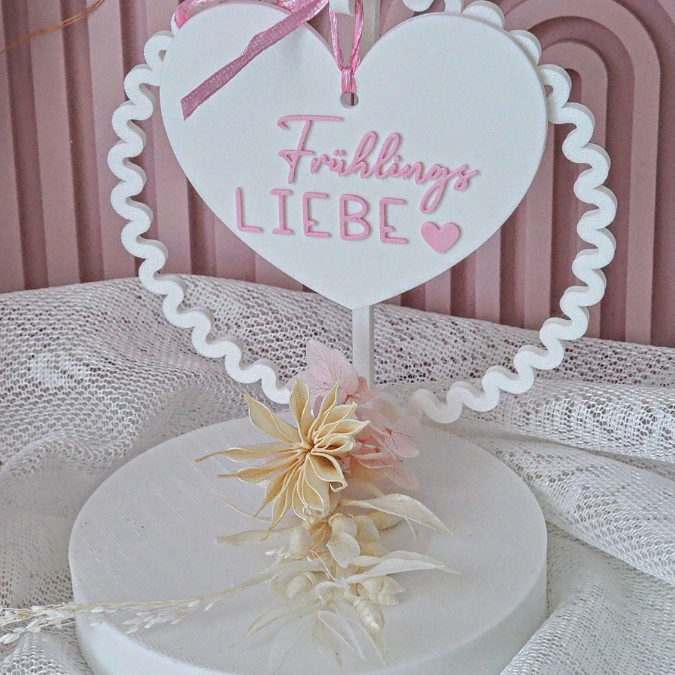 STL 3D Druck Datei Aufhänger 6er Set Frühling Dekoscheiben Geschenkanhänger passend zum Ständer im Shop 3D-Druck Datei Blumen Designscheiben – Bild 3