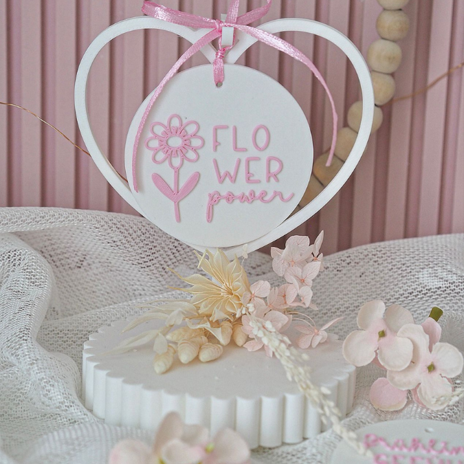 STL 3D Druck Datei Aufhänger 6er Set Frühling Dekoscheiben Geschenkanhänger passend zum Ständer im Shop 3D-Druck Datei Blumen Designscheiben – Bild 4