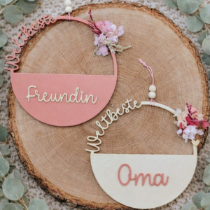 STL 3D Druck Datei Kränze 7 Designs Mama Oma Uroma Tante Patentante Schwester Freundin 3D-Datei 3D-Druck Vorlage Geschenkidee Kranz XXL-Set