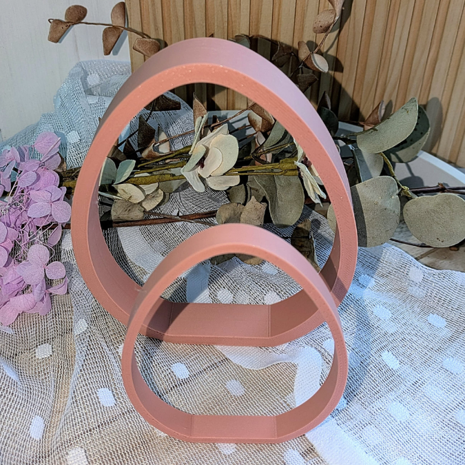 STL 3D Druck Datei 3er Set Eier zum stellen skalierbar Ostern 3D-Datei 3D-Druck Vorlage Ostermitbringsel Osterdeko schlicht minimalistisch – Bild 7