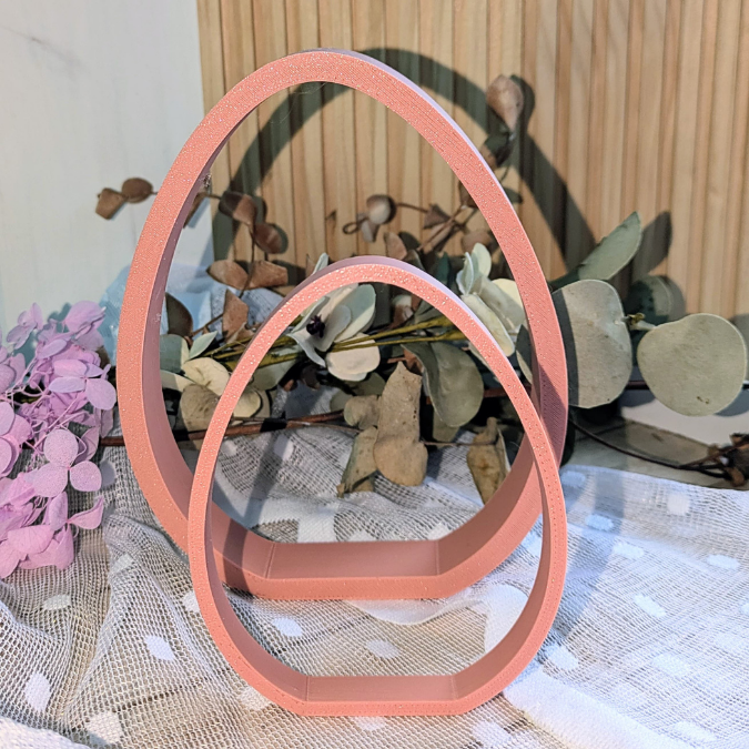 STL 3D Druck Datei 3er Set Eier zum stellen skalierbar Ostern 3D-Datei 3D-Druck Vorlage Ostermitbringsel Osterdeko schlicht minimalistisch – Bild 3