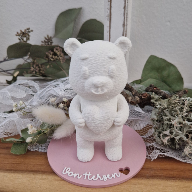 STL 3D Druck Datei Bär mit 9 Geschenkscheiben seperat druckbar Du bist wunderBÄR Du bist zauBÄRhaft auch für Gießteile 3D-Druck Datei – Bild 12