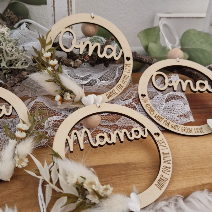 SVG Laserdatei kränze Mama Oma mit Herz Cut out Beste Mama geschenk zum Muttertag Mutterliebe SVG Datei – Bild 4
